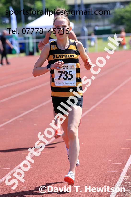 Womens Seniors and Under-20s  5000 metres, 2024 North Eastern Track and Field Champs., Middlesbrough.  Photo: David T. Hewitson/Sports for All Pics